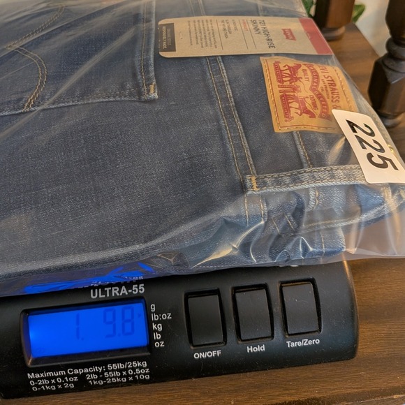 NWT Levi Strauss 721 Jeans Women 24 High Rise Skinny Distress Blue Denim Classic - Picture 12 of 12